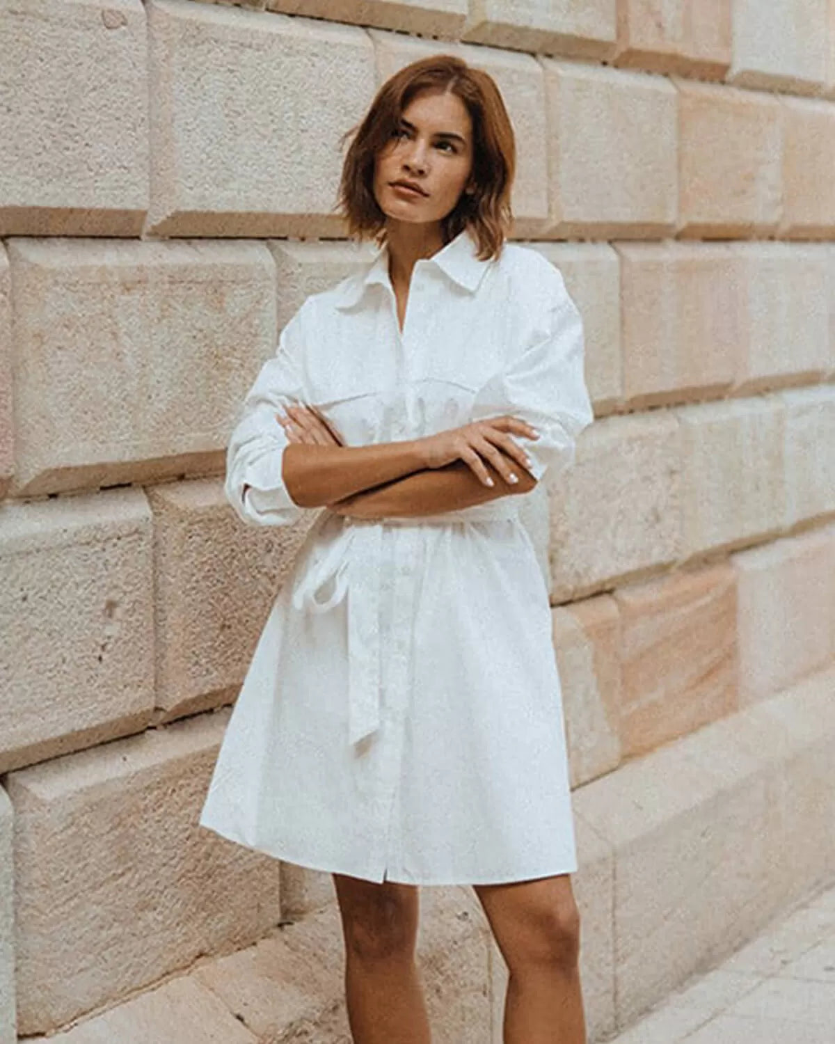 IMAYA DRESS WHITE