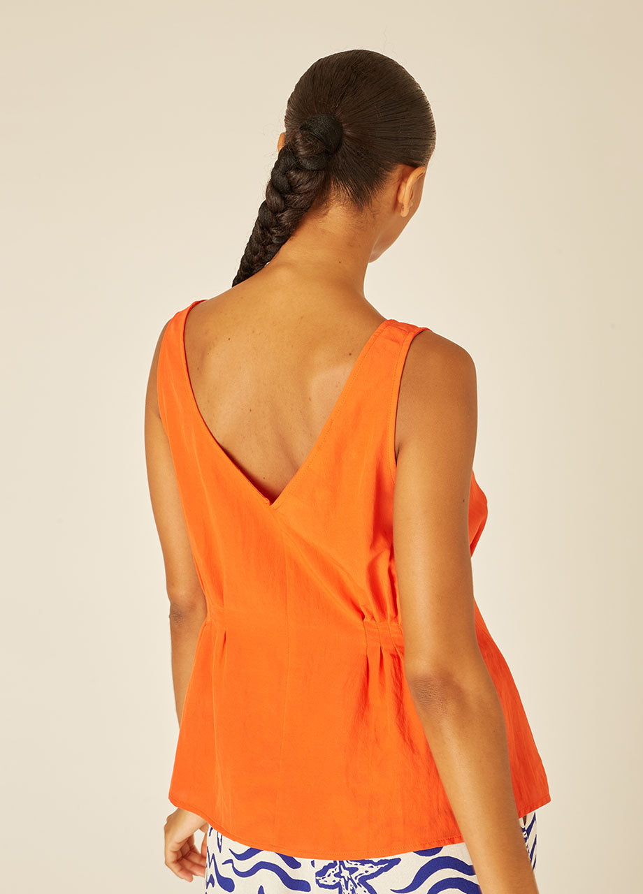 BLOUSE VISCOSE ORANGE