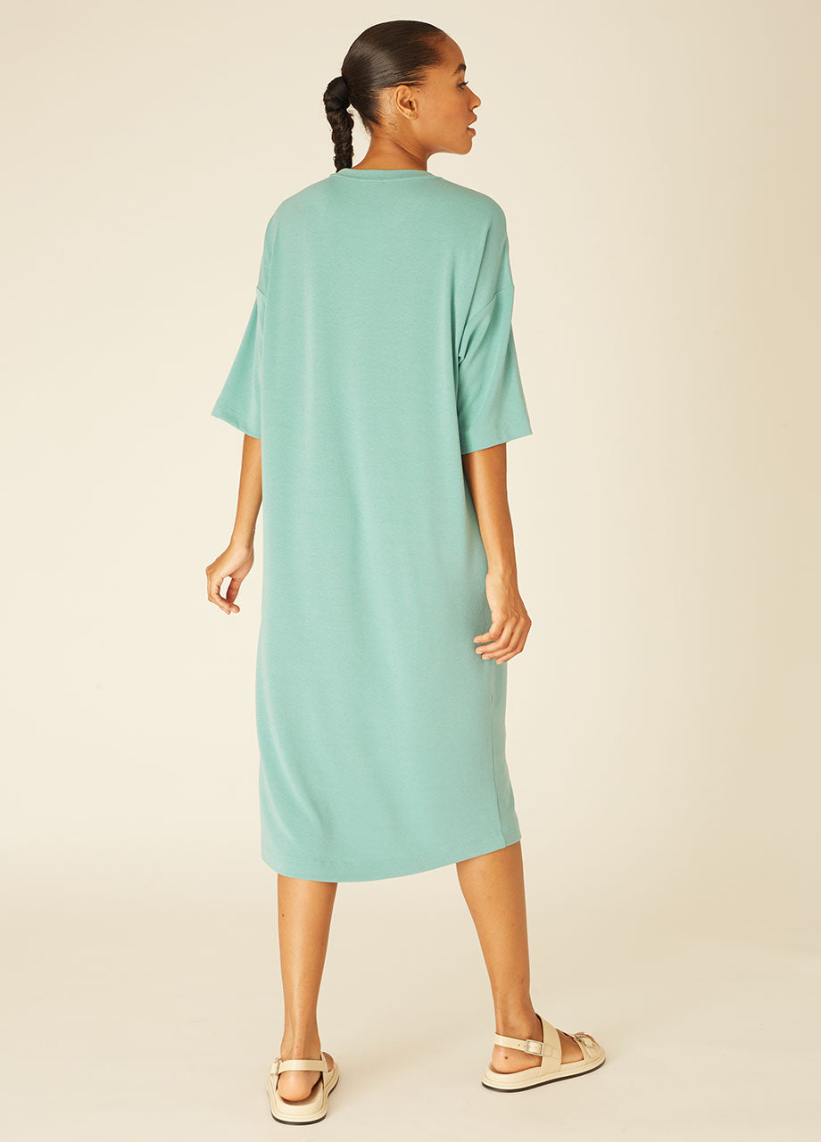 TSHIRT DRESS GREEN