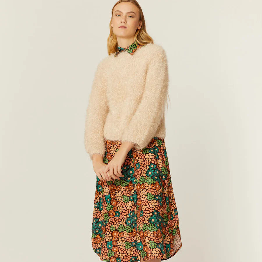 JERSEY LUREX CREMA