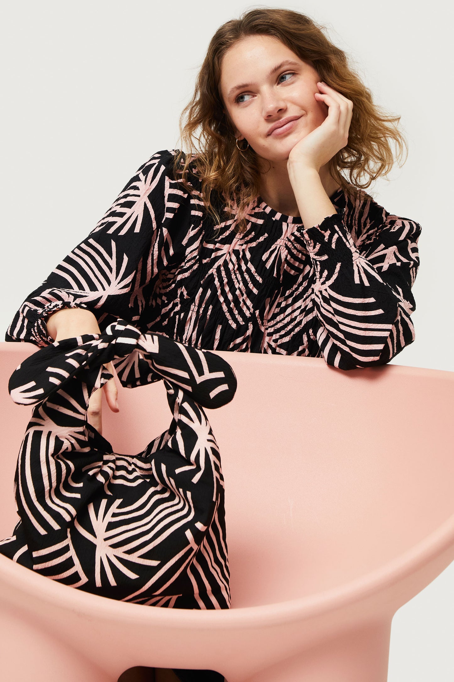 Phoenix abstract print top