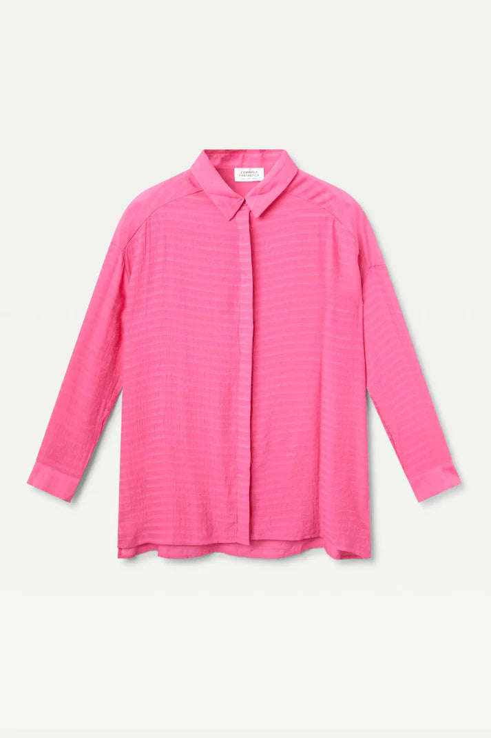 Pink fluid oversize shirt