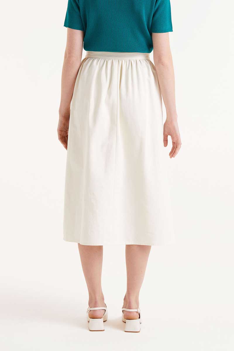 Jaguar print midi skirt