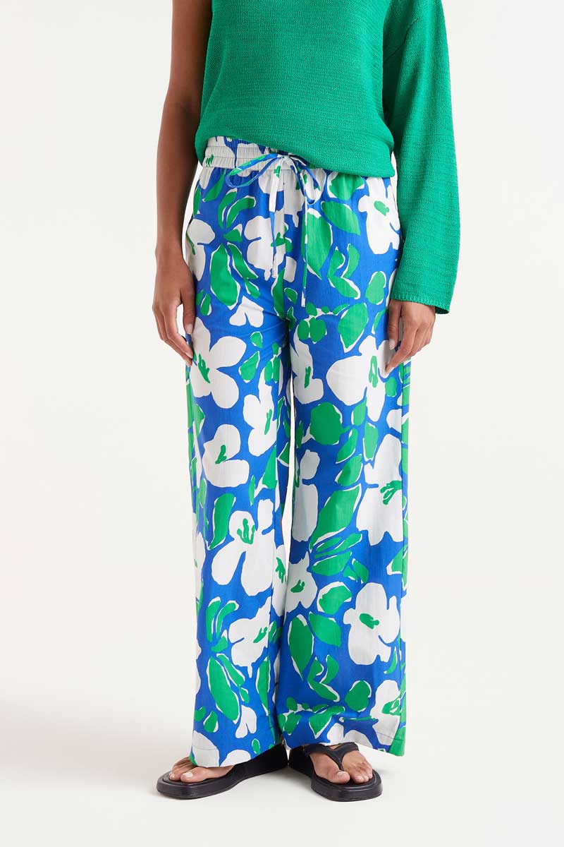 Bosco floral print long trousers