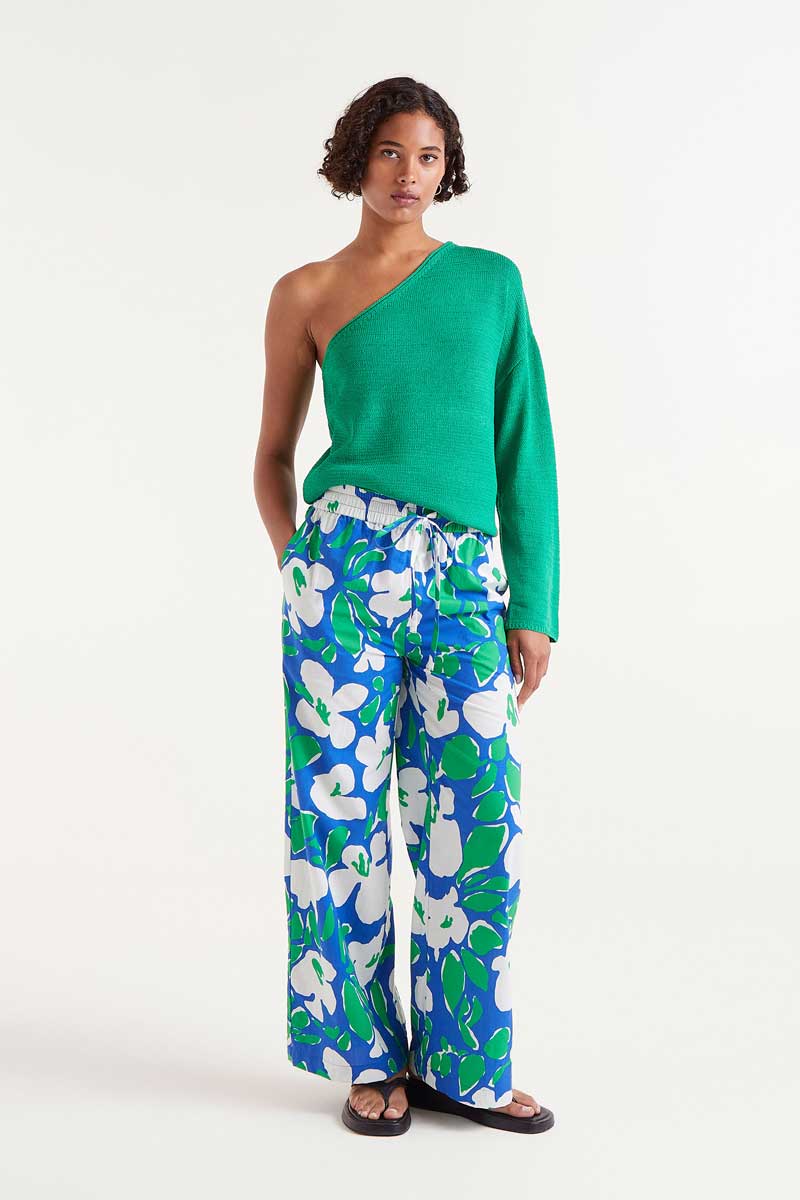 Bosco floral print long trousers