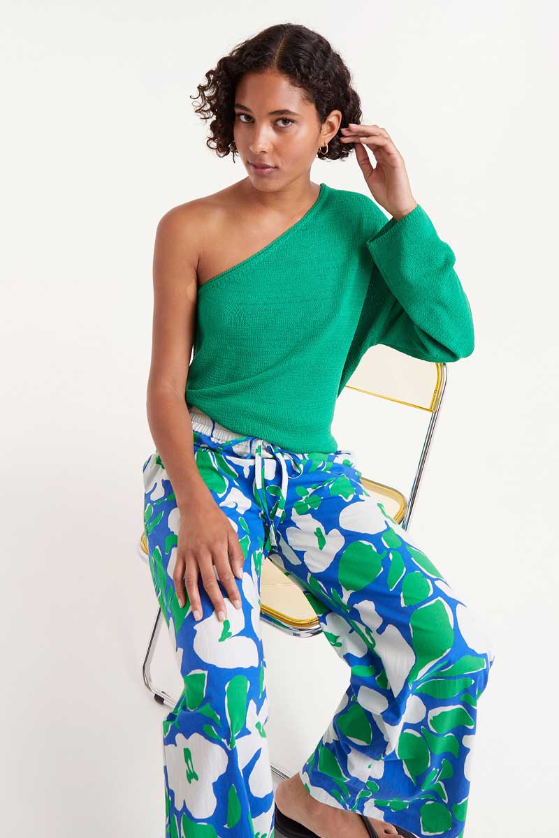 Bosco floral print long trousers