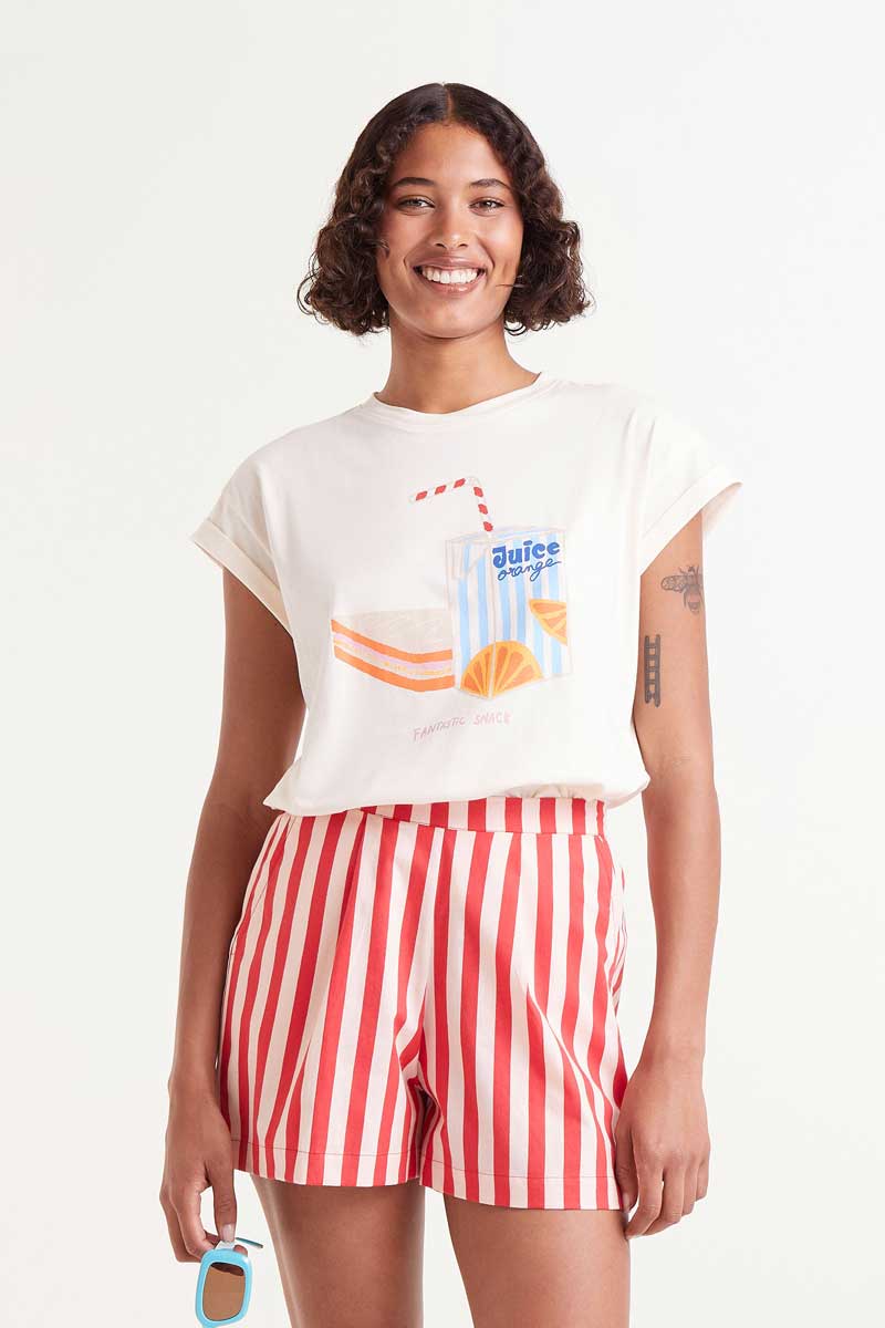 Snack print t-shirt