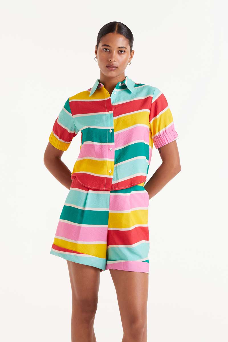 Colour Wave striped shirt