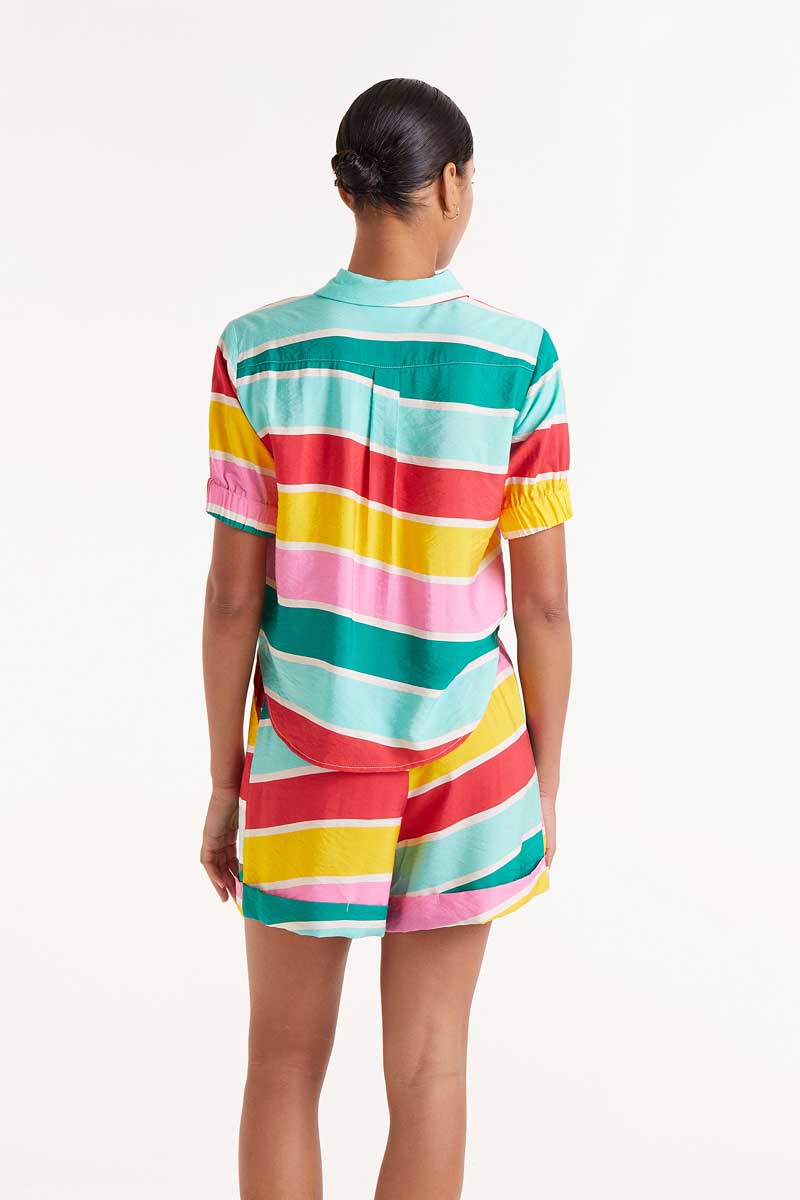 Colour Wave striped shirt