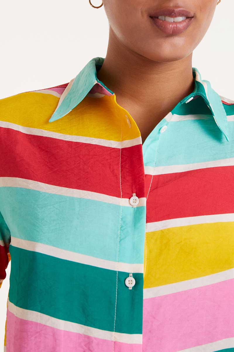 Colour Wave striped shirt