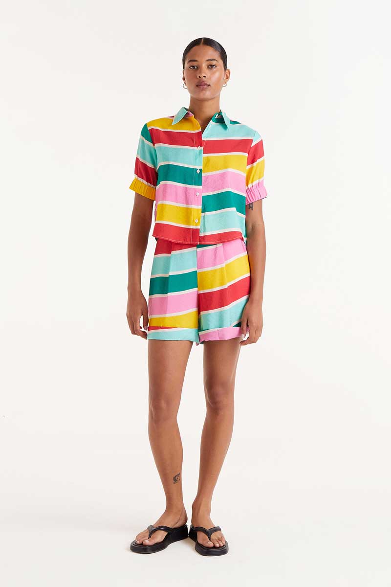 Colour Wave striped shirt