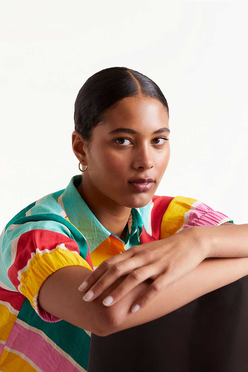 Colour Wave striped shirt