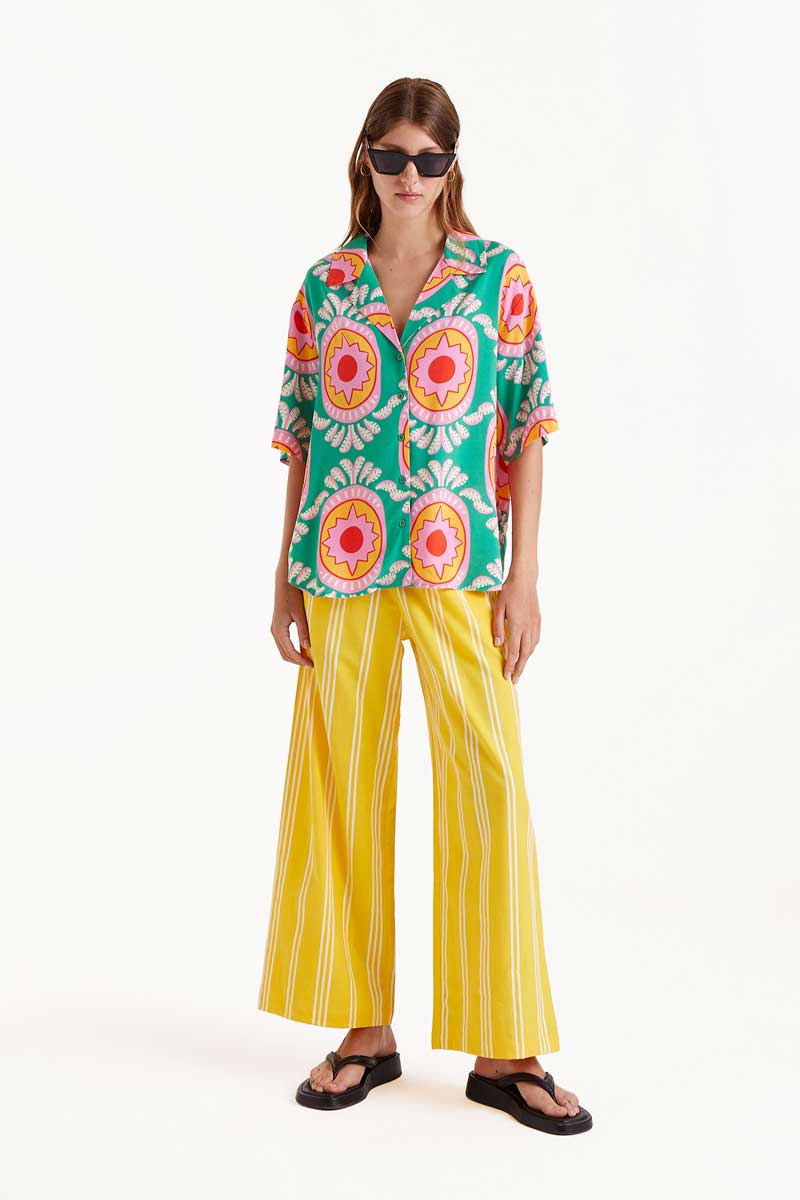 Curitiba print fluid shirt