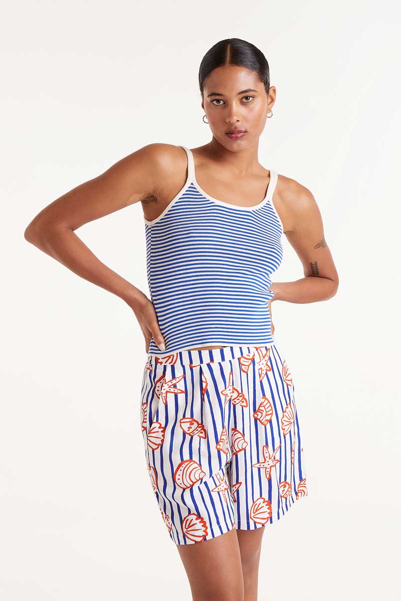 Nemo striped print shorts