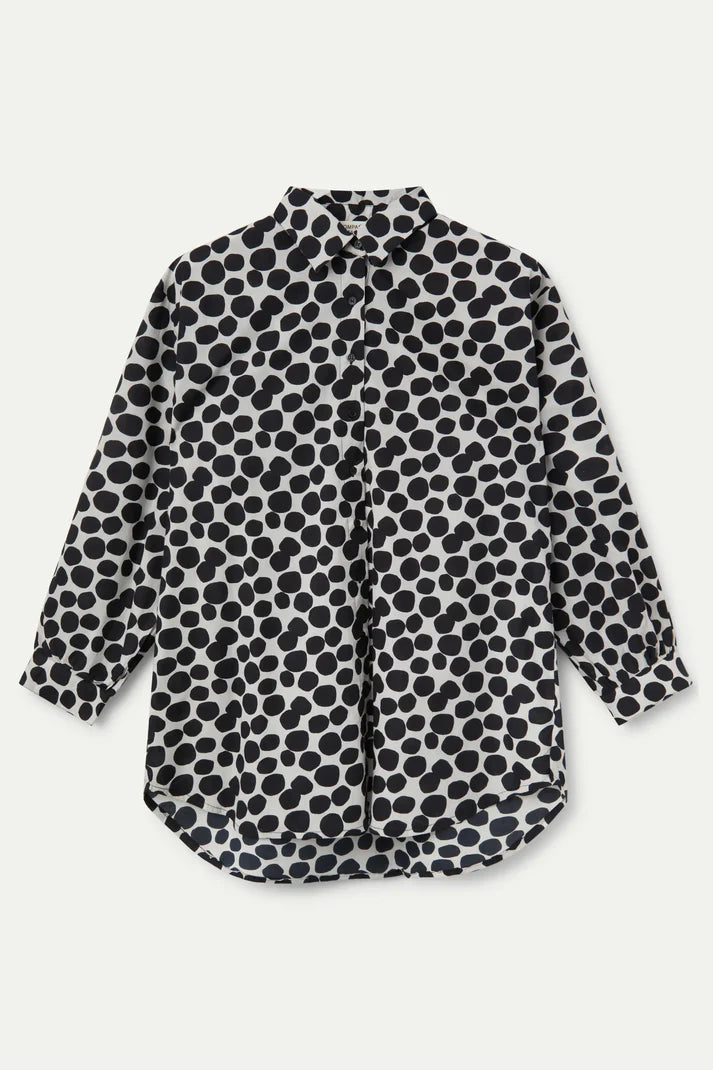 Terrazzo print oversized shirt