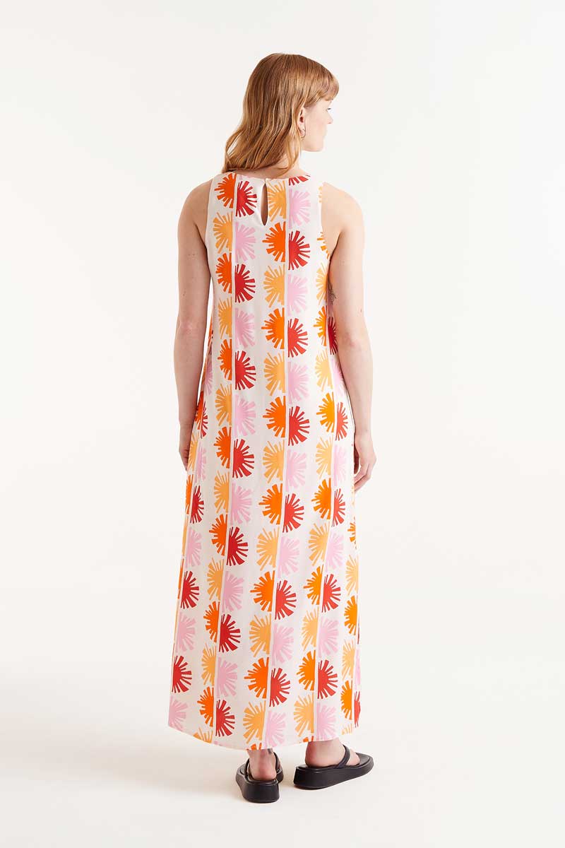Solei printed long dress