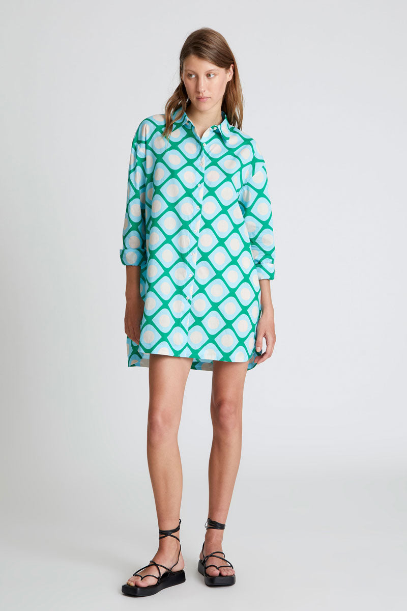 Poniente print oversized shirt