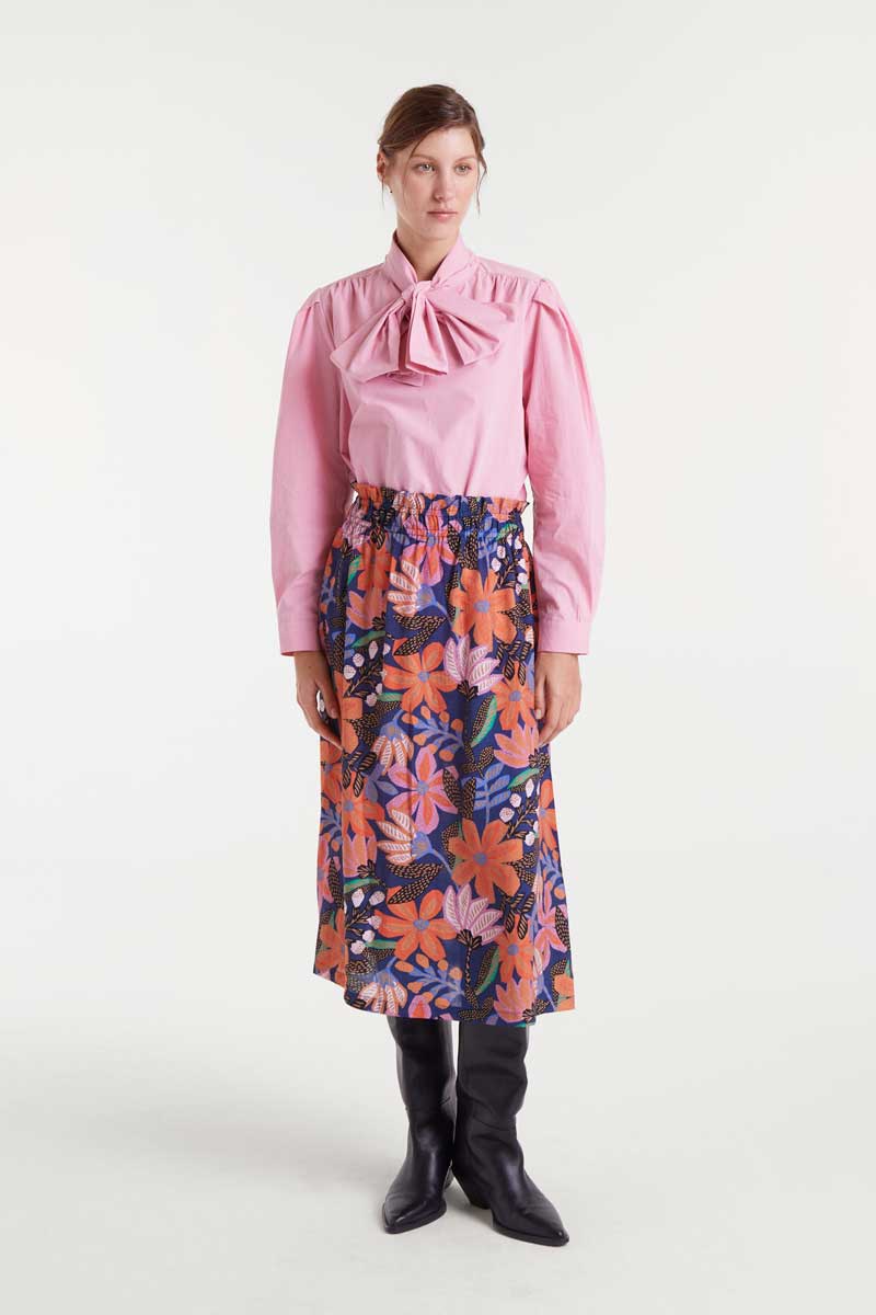 100% cotton pink bow shirt