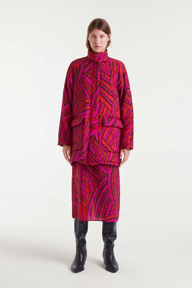 Fedora Print Coat