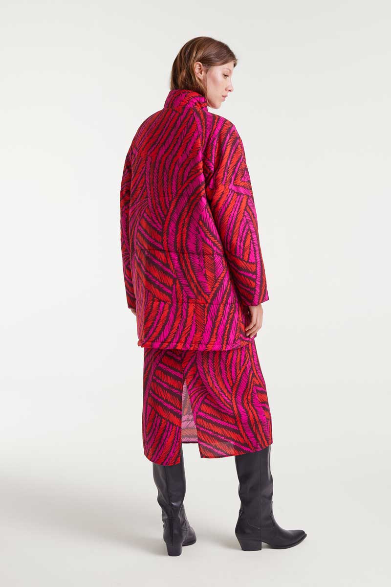Fedora Print Coat
