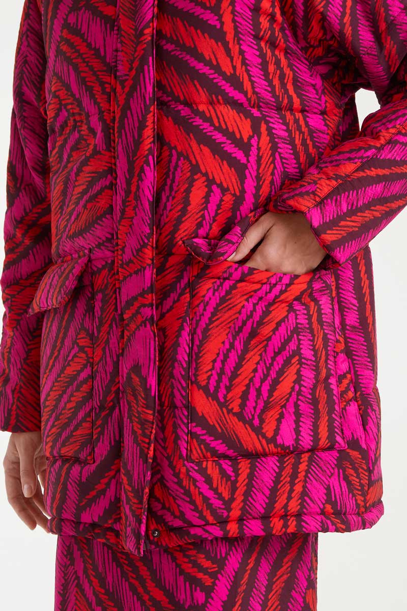 Fedora Print Coat
