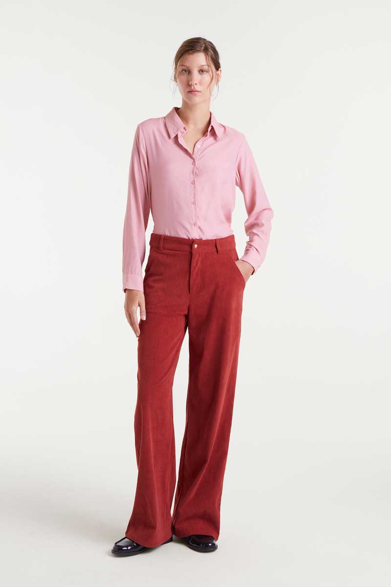 Pink fluid shirt