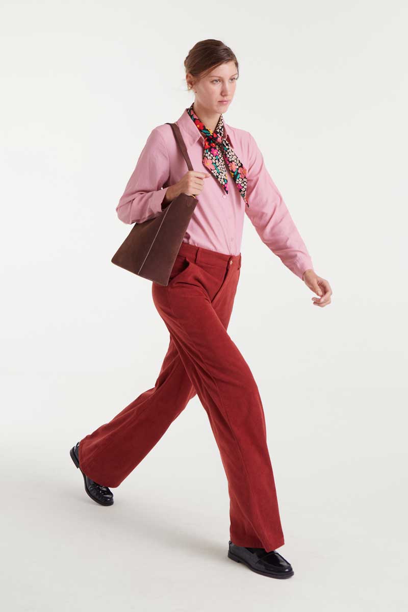 Pink fluid shirt