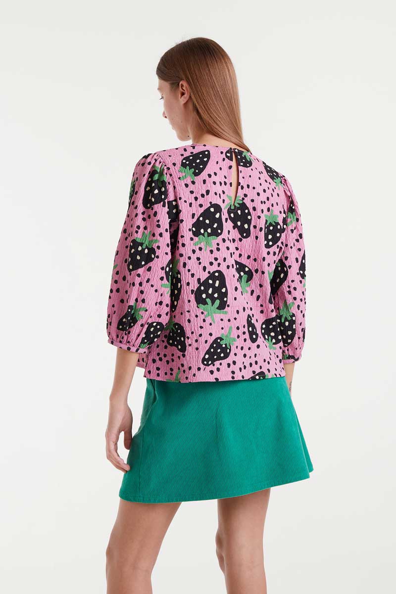 Top Morango print