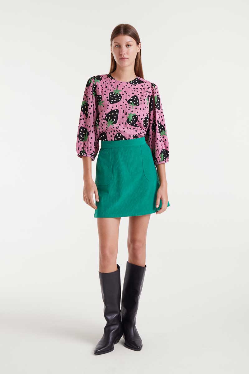 Top Morango print