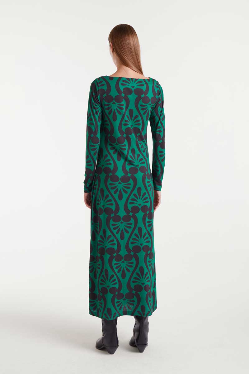 Long dress with Baroque print