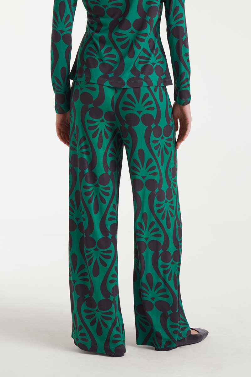 Trousers baroque print