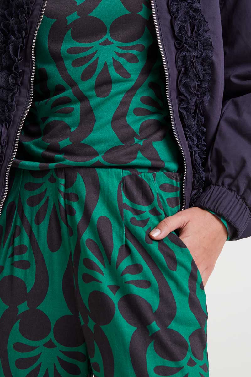 Trousers baroque print