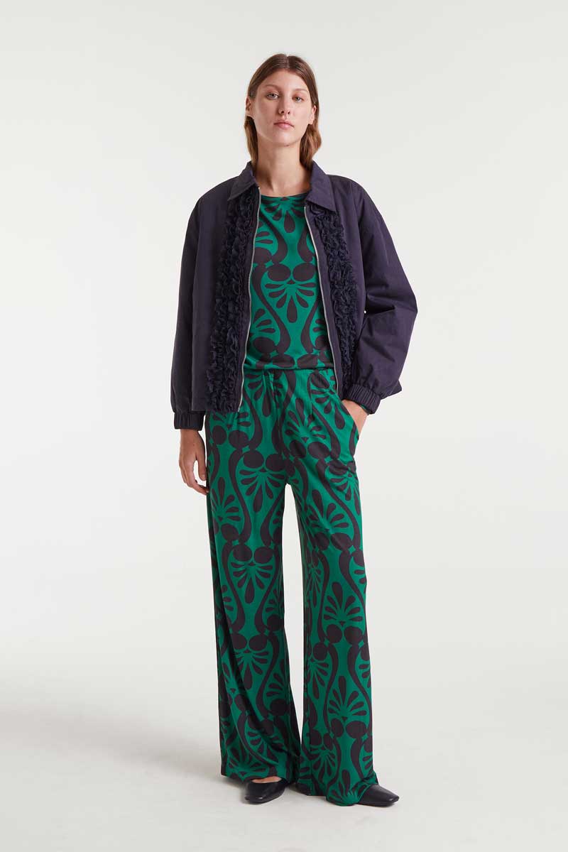 Trousers baroque print