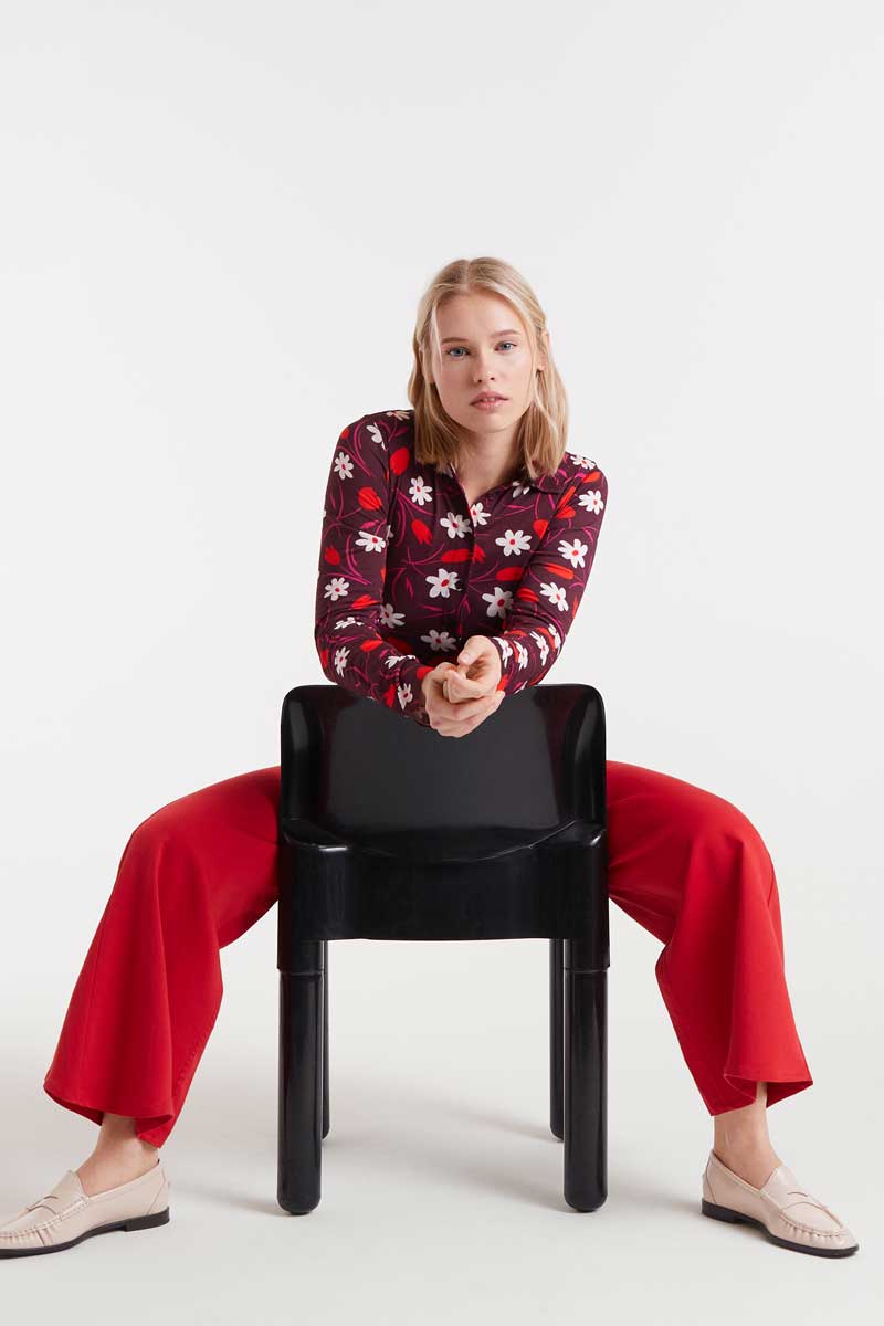 Red jeans