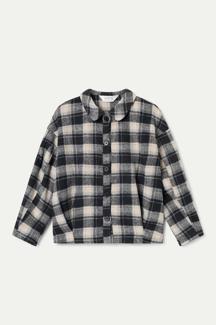 Black Check Print Shirt