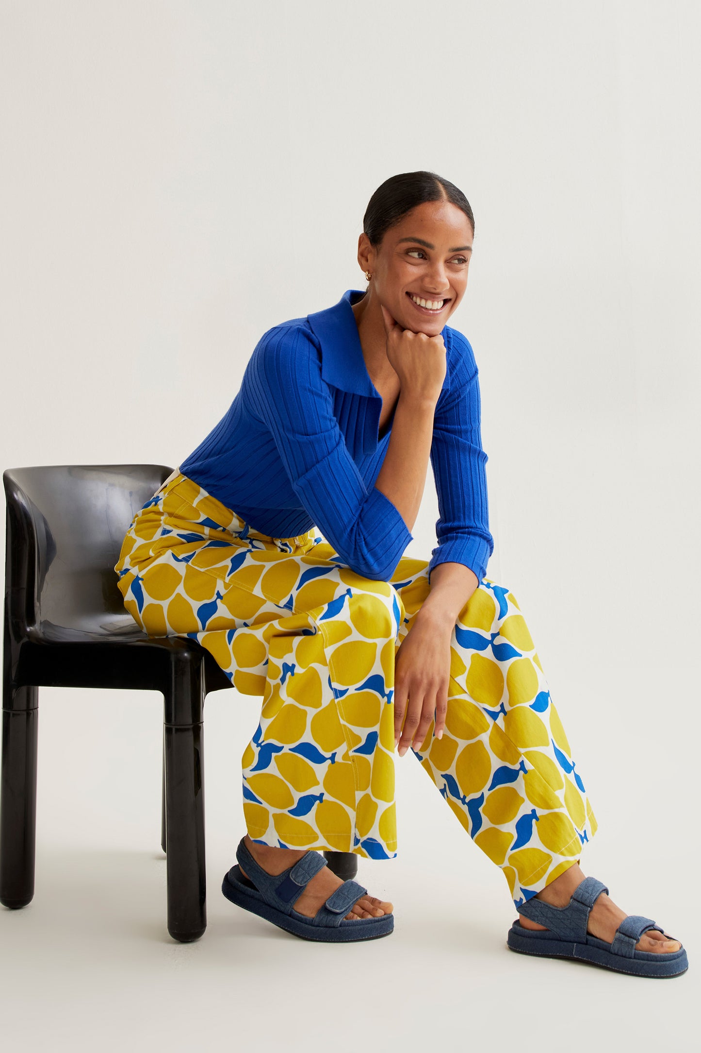 Limoncello print trousers