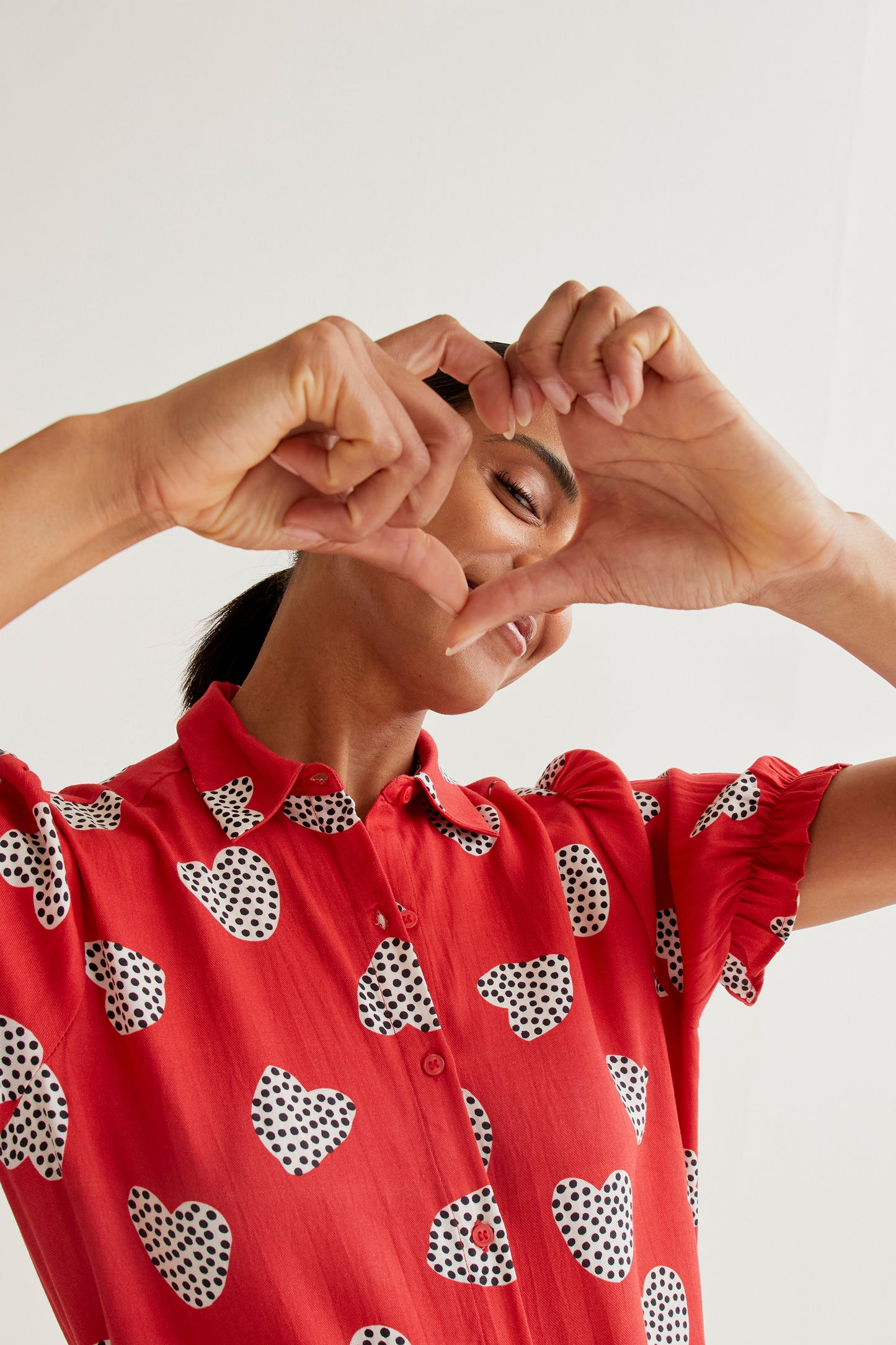 Shirt with Harmony Red print