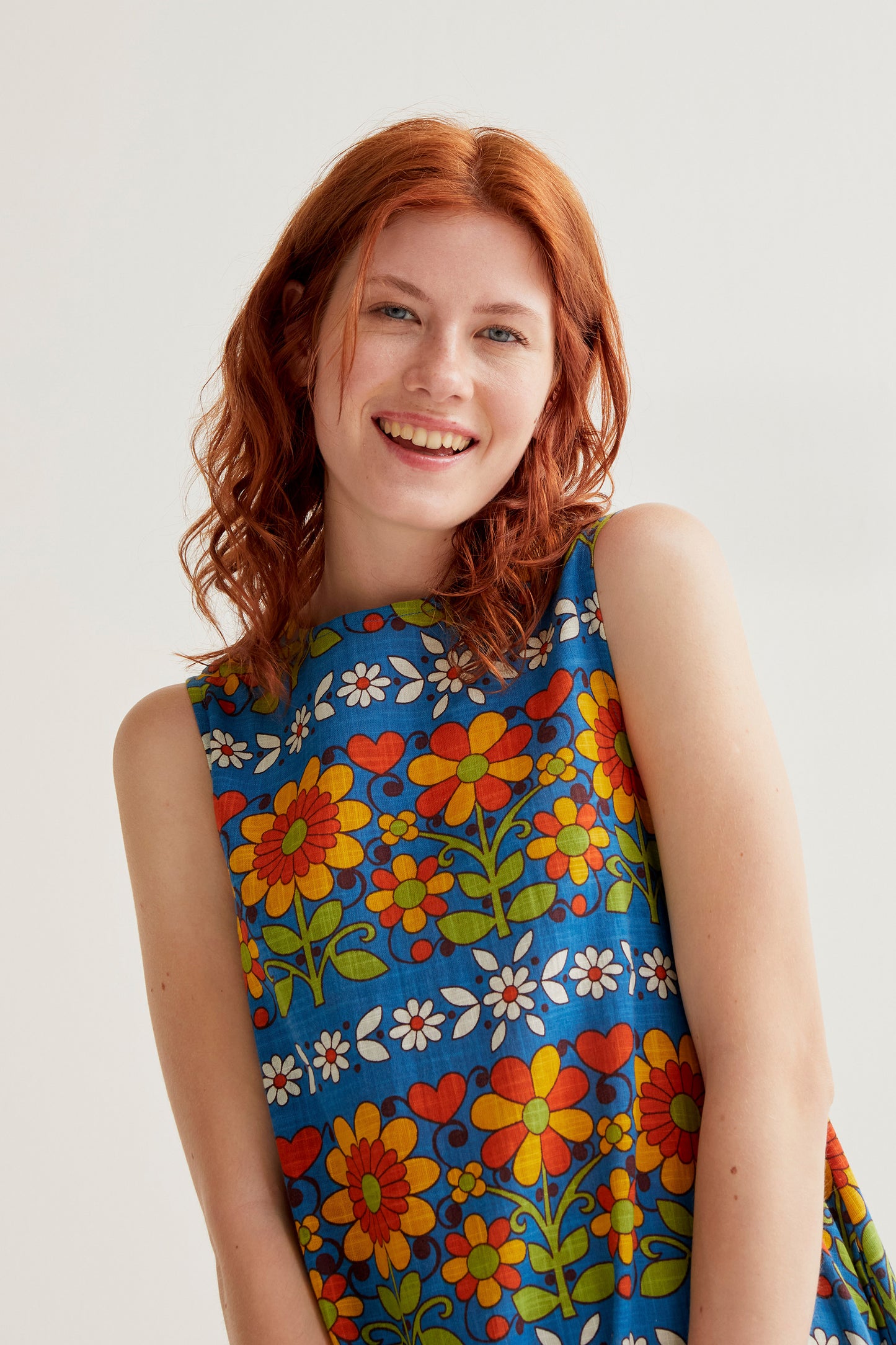 Long dress with Garden print