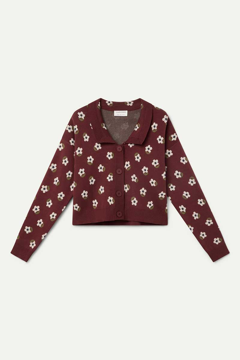 Santini print cardigan