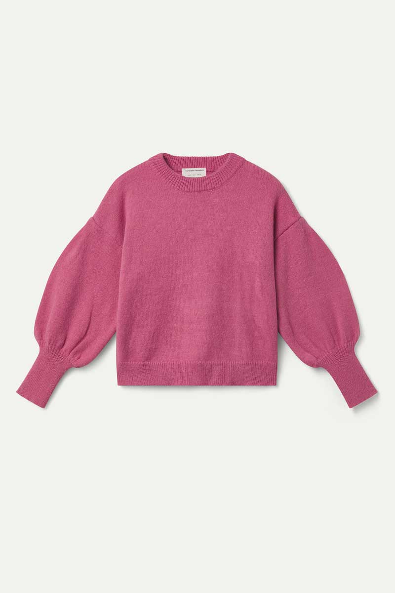 Pink basic knit jumper