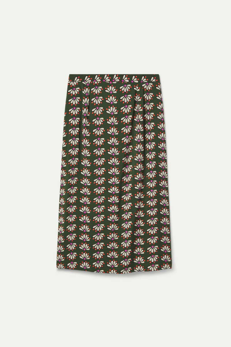 Geometric midi skirt