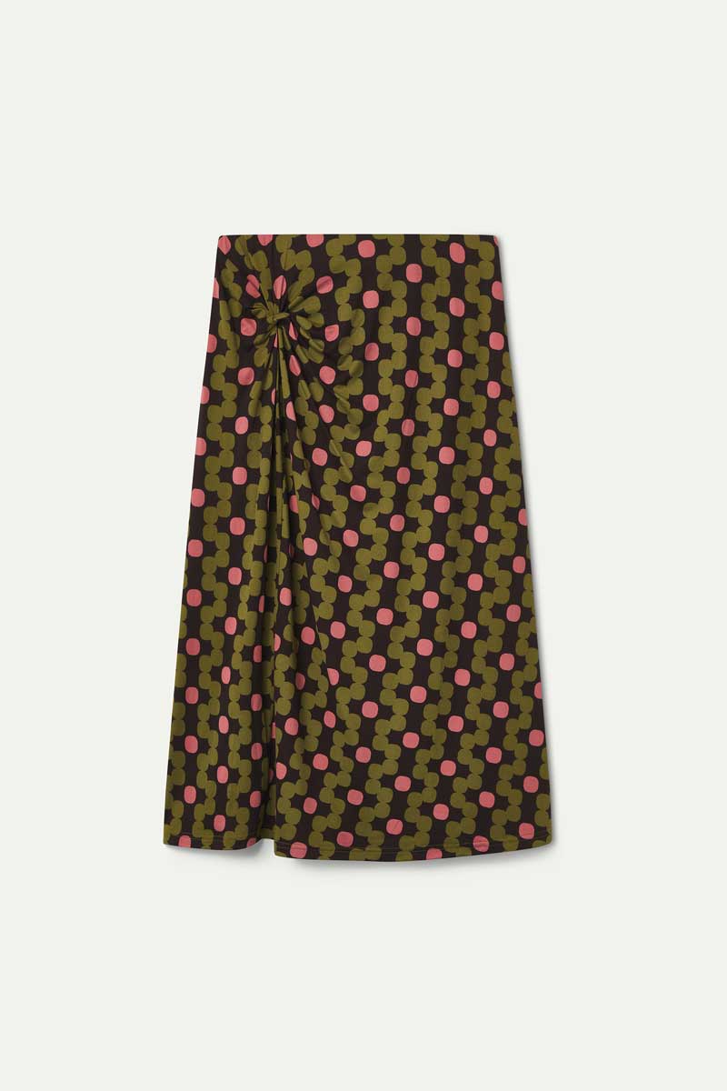 Aberdeen print midi skirt