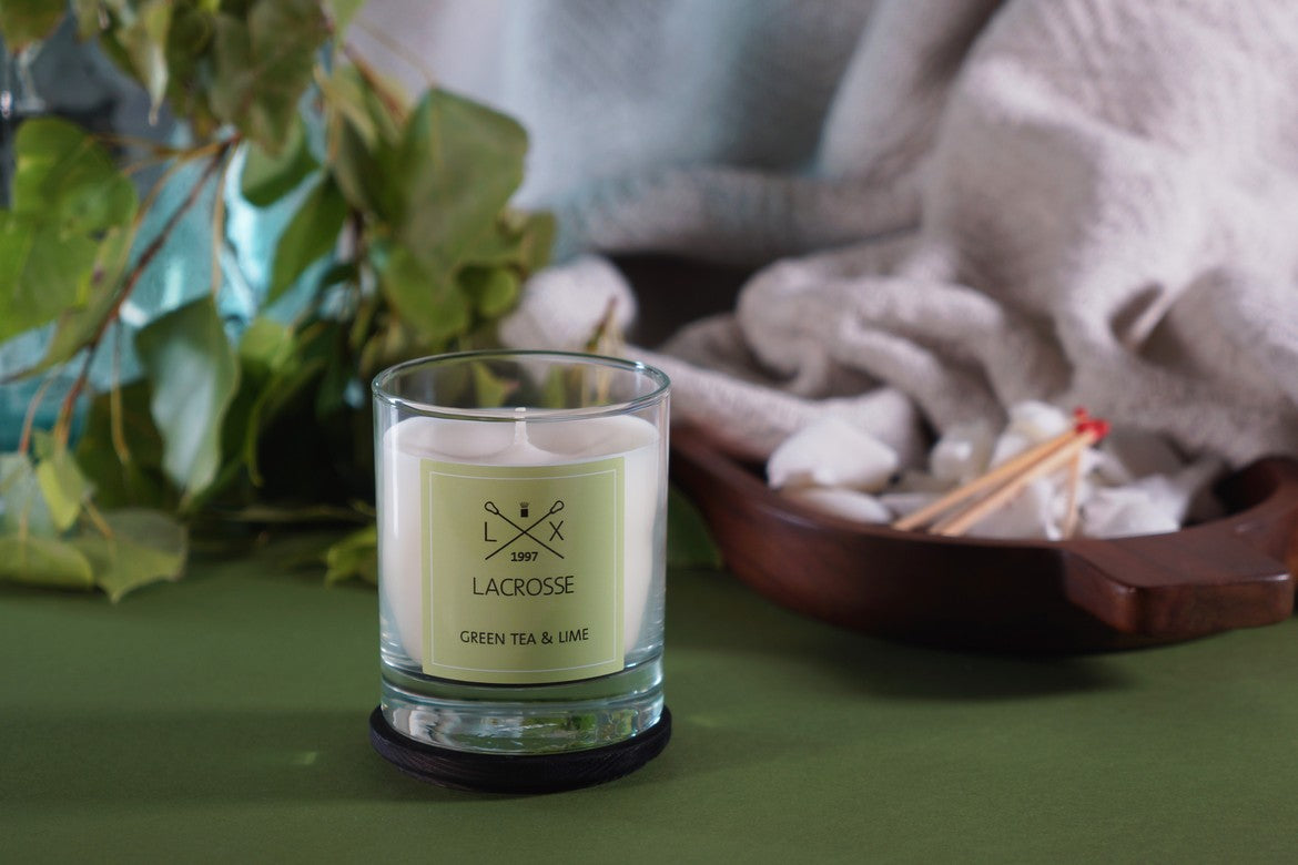 Green Tea & Lime Φυτικό αρωματικό κερί με καπάκι 200gr - Lacrosse