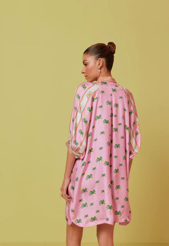 Rosa Mini- Running Palm (100% Silk)