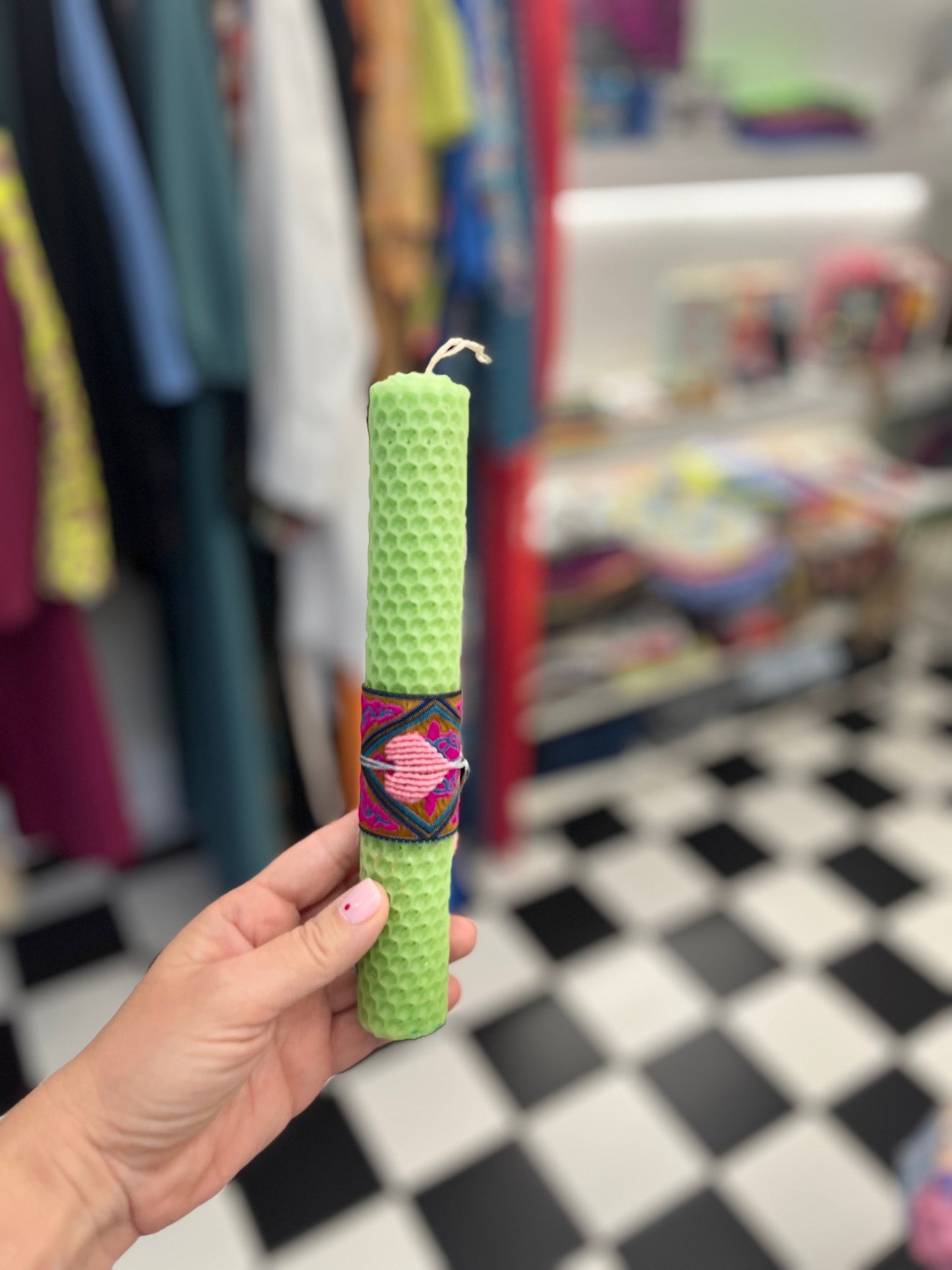 Easter Candle bracelet green