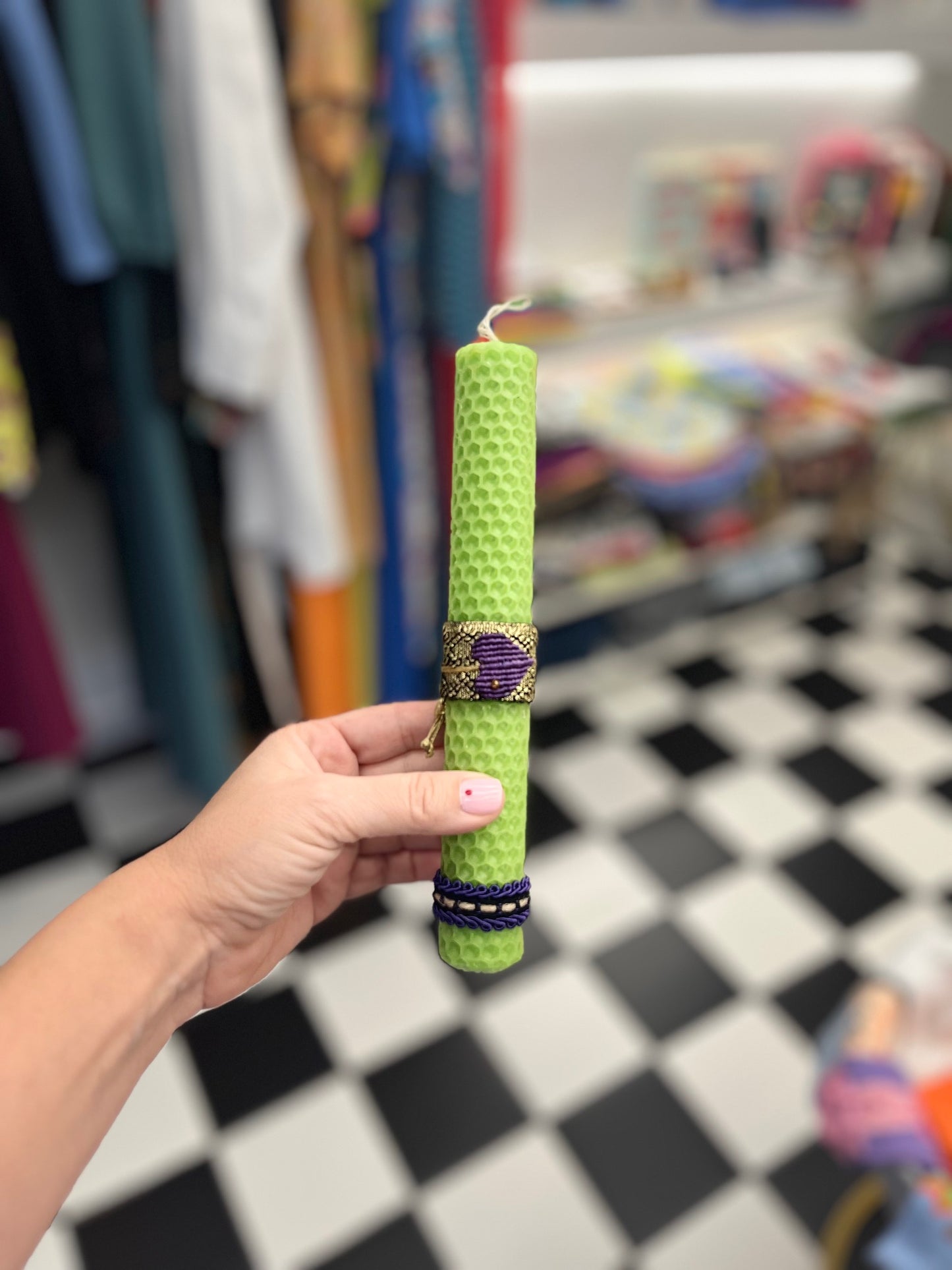 Easter Candle bracelet green