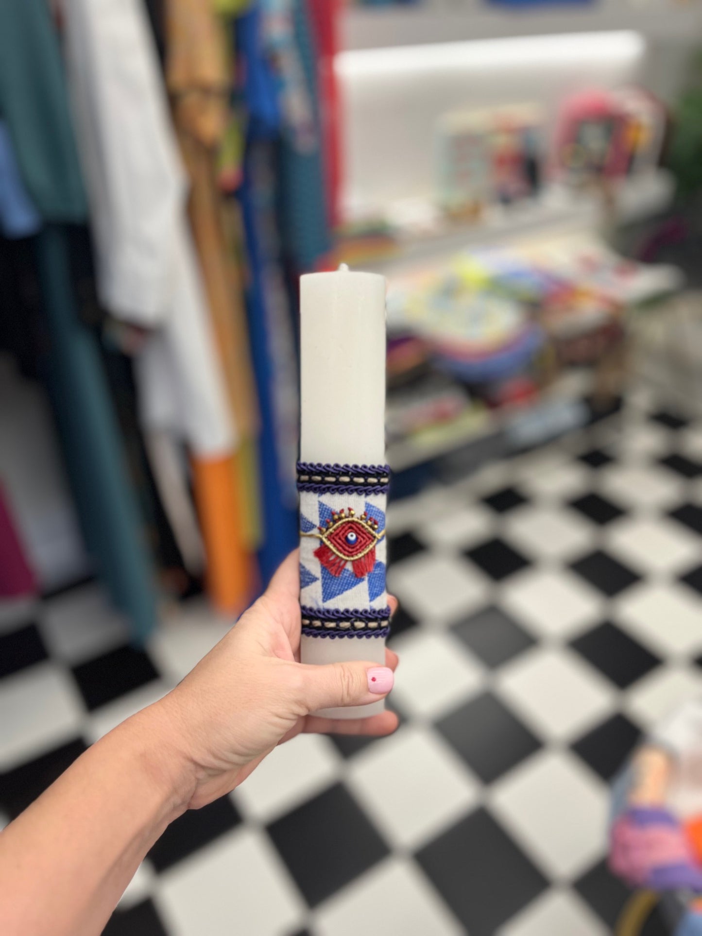 Easter Candle bracelet white