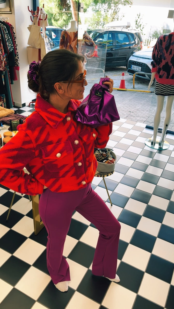 JACKET ORANGE/PURPLE