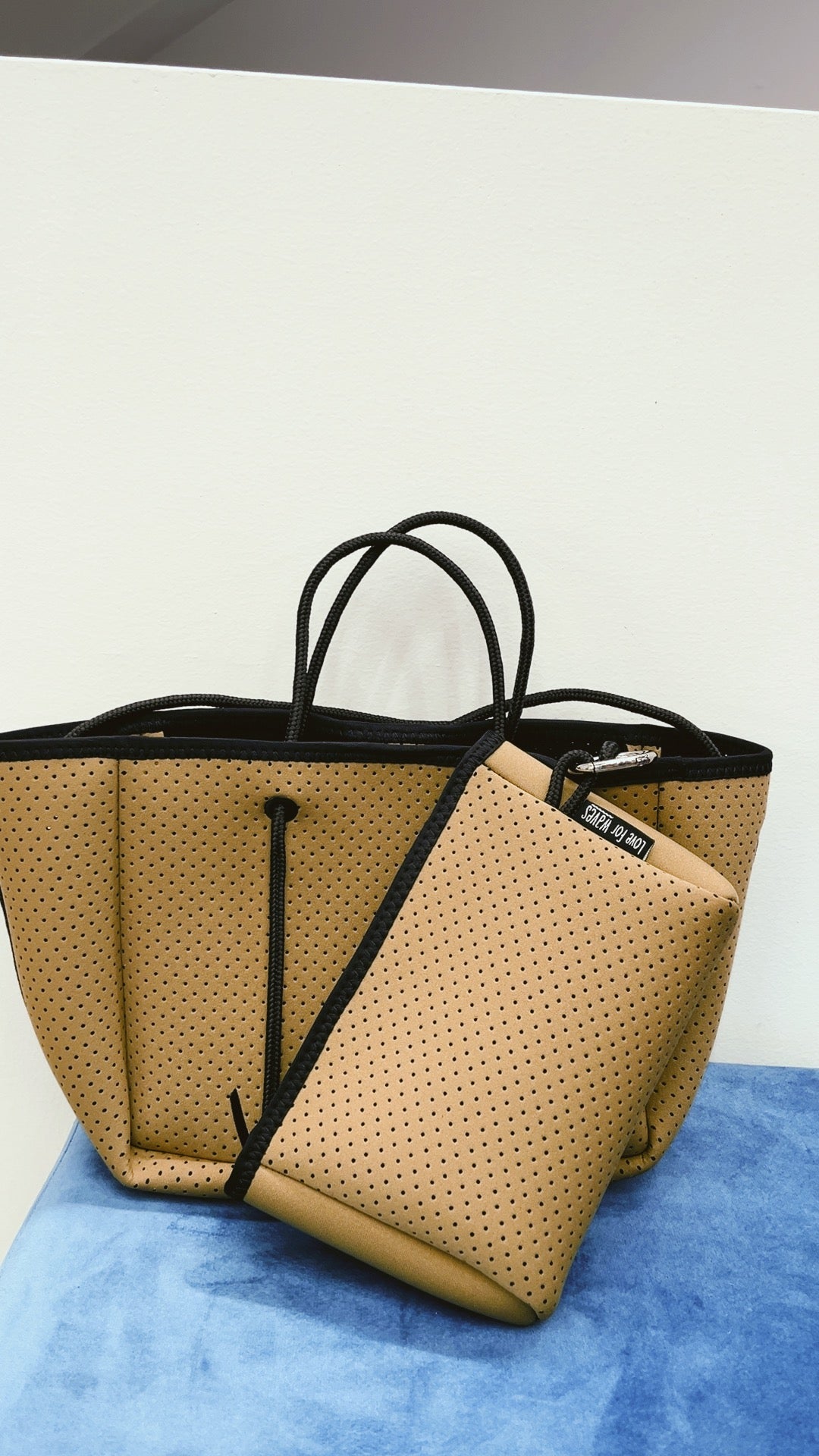 Mini tote bag / beige