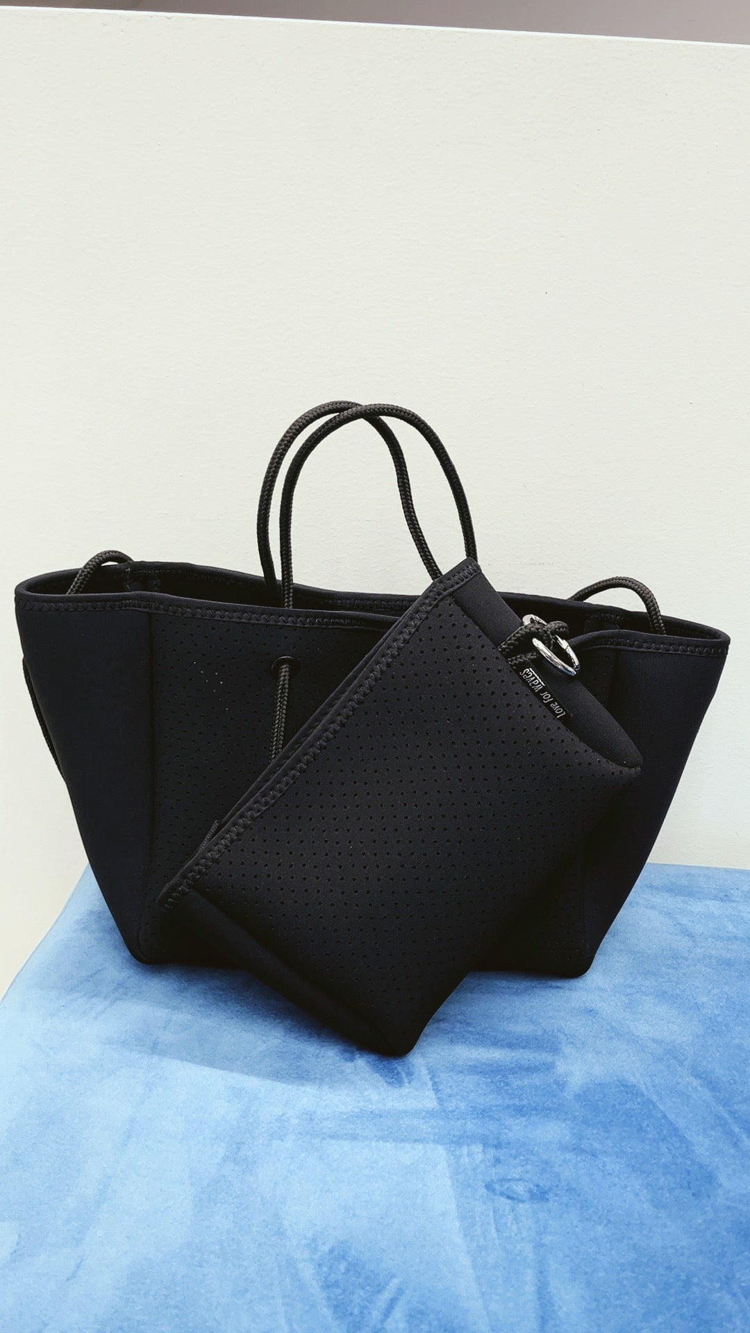 Mini tote bag / black